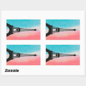 Eiffel Tower, Parijs Rechthoekige Sticker (Vel)