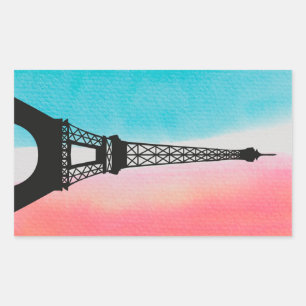 Eiffel Tower, Parijs Rechthoekige Sticker
