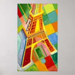 Eiffel Tower, Parijs -  schilderen door Delaunay Poster