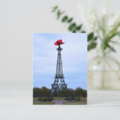 Eiffel Tower, Parijs, Texas Briefkaart (Staand voorkant)