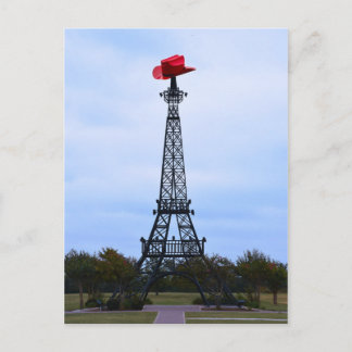 Eiffel Tower, Parijs, Texas Briefkaart
