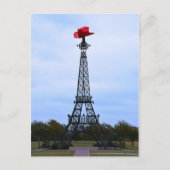 Eiffel Tower, Parijs, Texas Briefkaart (Voorkant)
