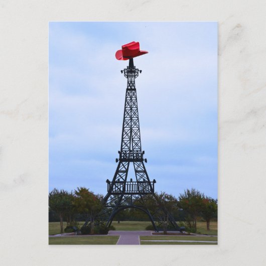 Eiffel Tower, Parijs, Texas Briefkaart (Voorkant)