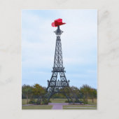 Eiffel Tower, Parijs, Texas Briefkaart (Voorkant)