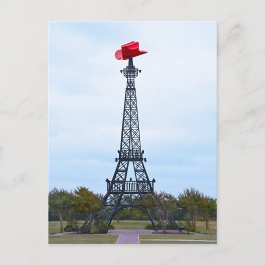 Eiffel Tower, Parijs, Texas Briefkaart (Voorkant)