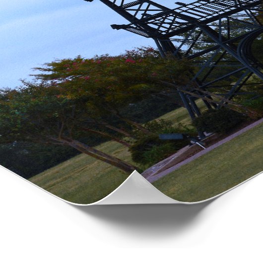 Eiffel Tower, Parijs, Texas Poster (Hoek)