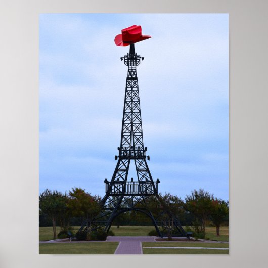 Eiffel Tower, Parijs, Texas Poster (Voorkant)