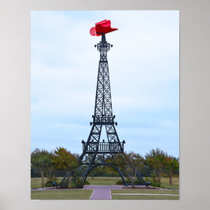 Eiffel Tower, Parijs, Texas Poster