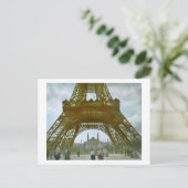 Eiffel Tower Paris 1900 Exposition Universelle Briefkaart (Staand voorkant)