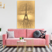 Eiffel Tower Paris #1 - Gewikkeld Canvas Afdruk (Insitu (Woonkamer))