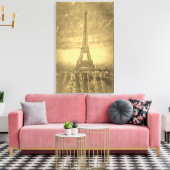  Eiffel Tower Paris #3 - Gewikkeld Canvas Afdruk (Insitu (Woonkamer))