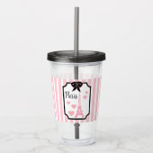 Eiffel Tower Paris Acrylic Tumbler  Acryl Drinkbeker (Voorkant)