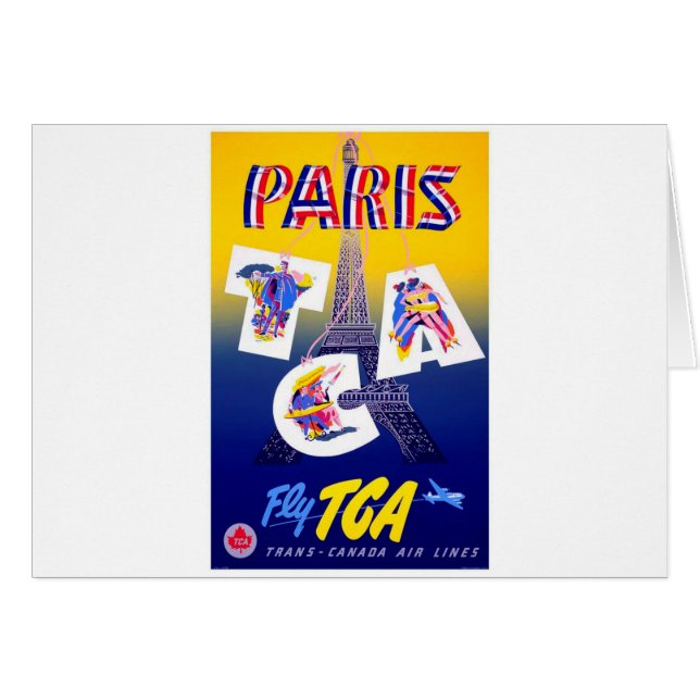  Eiffel Tower Paris Air Travel Adverteren (Voorkant Horizontaal)