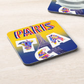 Eiffel Tower Paris Air Travel Adverteren Drankjes Onderzetter (Linkerzijde)