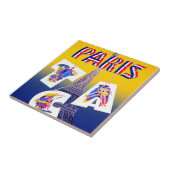 Eiffel Tower Paris Air Travel Adverteren Tegeltje (Zijkant)