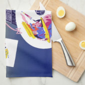 Eiffel Tower Paris Air Travel Adverteren Theedoek (Quarter Fold)