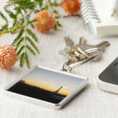 Eiffel Tower Paris at Sunset Sleutelhanger (Zijkant)