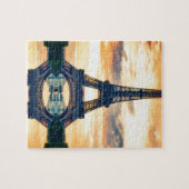 Eiffel Tower Paris Avond European Travel Legpuzzel (Horizontaal)