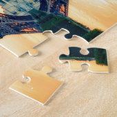 Eiffel Tower Paris Avond European Travel Legpuzzel (Zijkant)