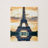 Eiffel Tower Paris Avond European Travel Legpuzzel (Verticaal)