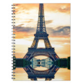 Eiffel Tower Paris Avond European Travel Notitieboek (Voorkant)