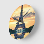 Eiffel Tower Paris Avond European Travel Ronde Klok (Hoek)