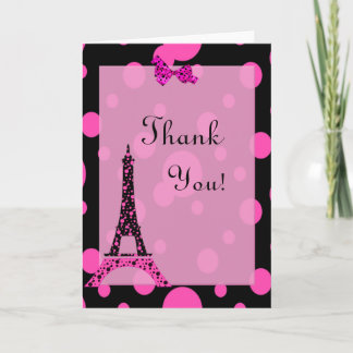 Eiffel Tower Paris Bedankkaart