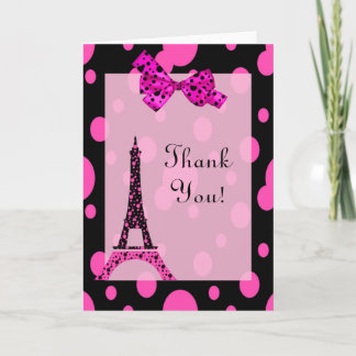 Eiffel Tower Paris Bedankkaart