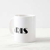 Eiffel Tower Paris Black & White Koffiemok (Voorkant links)