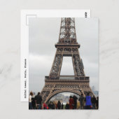 Eiffel Tower Paris Briefkaart (Voorkant / Achterkant)