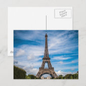 Eiffel Tower Paris Briefkaart (Voorkant / Achterkant)