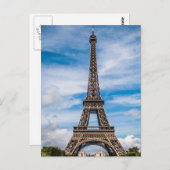 Eiffel Tower Paris Briefkaart (Voorkant / Achterkant)