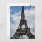 Eiffel Tower Paris Briefkaart (Voorkant / Achterkant)