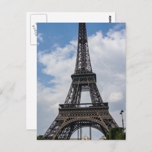 Eiffel Tower Paris Briefkaart (Voorkant / Achterkant)