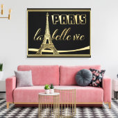 Eiffel Tower Paris Canvas Afdruk (Insitu (Woonkamer))