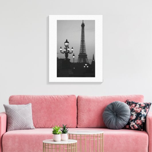 Eiffel Tower Paris Canvas Afdruk (Insitu (Woonkamer))