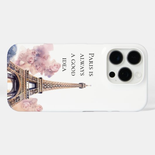 Eiffel Tower Paris Case-Mate iPhone Case (Achterkant (horizontaal))