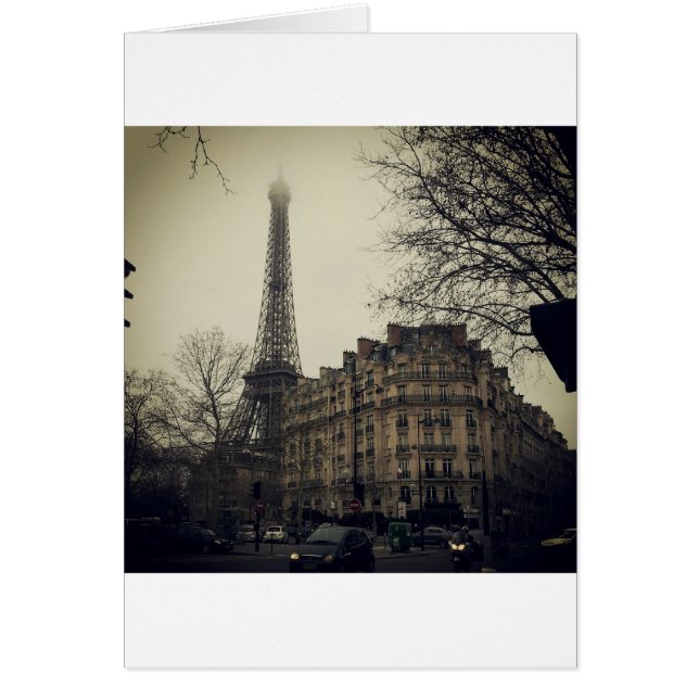 Eiffel Tower Paris City Building Architecture (Voorkant)