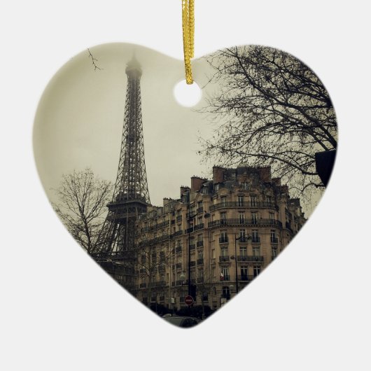 Eiffel Tower Paris City Building Architecture Keramisch Ornament (Voorkant)