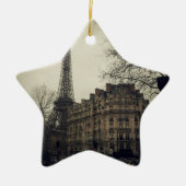 Eiffel Tower Paris City Building Architecture Keramisch Ornament (Voorkant)