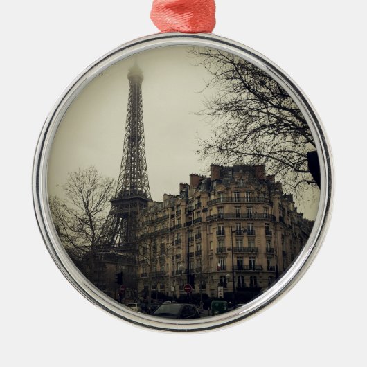 Eiffel Tower Paris City Building Architecture Metalen Ornament (Voorkant)