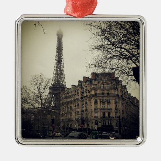 Eiffel Tower Paris City Building Architecture Metalen Ornament (Voorkant)