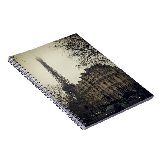Eiffel Tower Paris City Building Architecture Notitieboek (Rechterzijde)