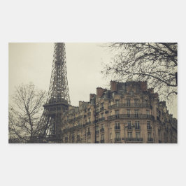 Eiffel Tower Paris City Building Architecture Rechthoekige Sticker
