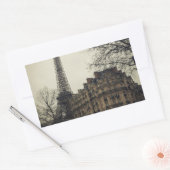 Eiffel Tower Paris City Building Architecture Rechthoekige Sticker (Envelop)
