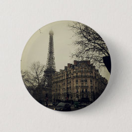 Eiffel Tower Paris City Building Architecture Ronde Button 5,7 Cm