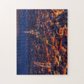 Eiffel Tower Paris City Night Europe Reisfoto Legpuzzel (Verticaal)