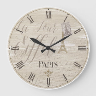Eiffel Tower Paris Decoratief Klock Grote Klok