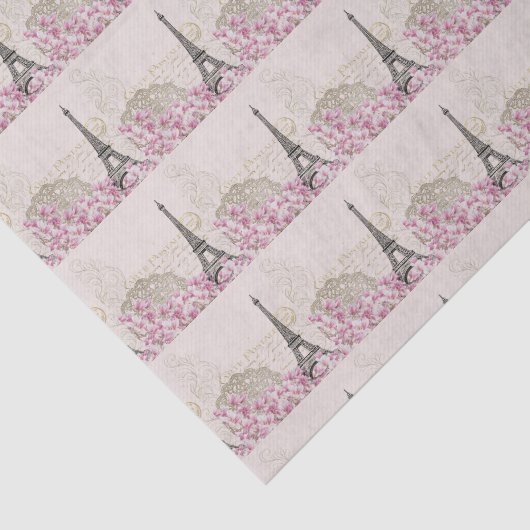 Eiffel Tower Paris Elegant  Tissuepapier (Detail)