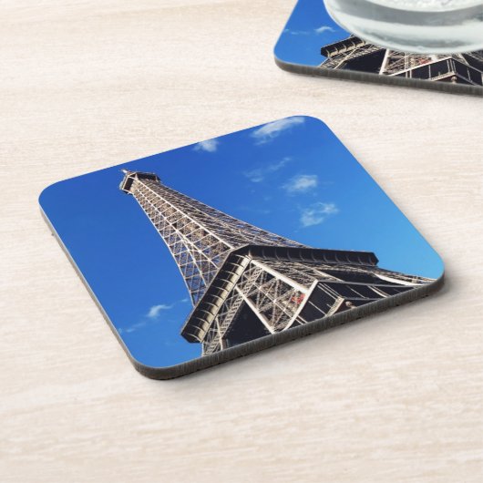 Eiffel Tower Paris Europe Reis Bier Onderzetter (Linkerzijde)